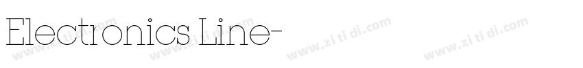 Electronics Line字体转换